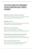 WGU D545 OBJECTIVE ASSESSMENT&NewLine;ACTUAL QUESTIONS AND CORRECT&NewLine;ANSWERS