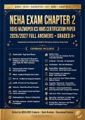 NEHA Chapter 2 Study Guide &ndash; Complete Questions & Answers &lpar;2026&sol;2027&rpar;