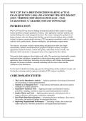 WGU C207 DATA-DRIVEN DECISION MAKING ACTUAL &NewLine;EXAM &lbrack;QUESTION 1-200&rsqb; AND ANSWERS UPDATED 2026&sol;2027 &NewLine;&vert; 100&percnt; VERIFIED &vert; DETAILED RATIONALES &ndash; PASS &NewLine;GUARANTEED A&plus; GRADED &vert; INSTANT DOWNLOAD 