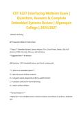 CST 8227 Interfacing Midterm Exam  Questions&comma; Answers & Complete Embedded Systems Review  Algonquin College 2026-2027