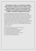 CNR N4000&colon; DR&period; CHELLY TUFTS BEVEL NURSING OMG PACKET &vert; COMPLETE STUDY GUIDE &vert; LATEST UPDATE 2026&sol;2027 &vert; ACTUAL EXAM &vert; PRACTICE QUESTIONS AND ANSWERS &vert; EXAM REVIEW &vert; 100&percnt; CORRECT ANSWERS &vert; VERIFIED SOLUTIONS