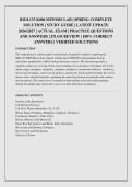BIOL133 K006 MITOSIS LAB &vert; SPRING COMPLETE SOLUTION &vert; STUDY GUIDE &vert; LATEST UPDATE 2026&sol;2027 &vert; ACTUAL EXAM &vert; PRACTICE QUESTIONS AND ANSWERS &vert; EXAM REVIEW &vert; 100&percnt; CORRECT ANSWERS &vert; VERIFIED SOLUTIONS