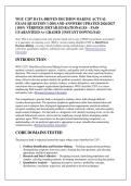 WGU C207 DATA-DRIVEN DECISION MAKING ACTUAL &NewLine;EXAM &lbrack;QUESTION 1-200&rsqb; AND ANSWERS UPDATED 2026&sol;2027 &NewLine;&vert; 100&percnt; VERIFIED &vert; DETAILED RATIONALES &ndash; PASS &NewLine;GUARANTEED A&plus; GRADED &vert; INSTANT DOWNLOAD 
