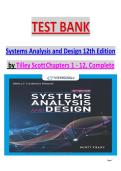 Test Bank for Systems Analysis and Design&colon; Managing People and Organizations by Scott Tilley ISBN 978-0357117811