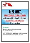 NR 507 Advanced Pathophysiology Midterm & Final Exam &vert; Actual Questions and Verified Answers &vert; Chamberlain University