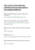 GPC F EXAM 3 ACTUAL PAPER 2026&NewLine;QUESTIONS WITH SOLUTIONS GRADED A&NewLine;PLUS COMPLETE REVIEW SET