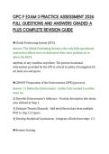 GPC F EXAM 3 PRACTICE ASSESSMENT 2026&NewLine;FULL QUESTIONS AND ANSWERS GRADED A&NewLine;PLUS COMPLETE REVISION GUIDE&NewLine;