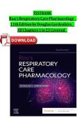 Rau&rsquo;s Respiratory Care Pharmacology 11th Edition Test Bank by Douglas Gardenhire&comma; ISBN 9780323871556&comma; All 23 Chapters Covered&comma; Verified Latest Edition