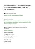 GPC F EXAM 3 SCRIPT 2026 QUESTIONS AND&NewLine;SOLUTIONS COMPREHENSIVE STUDY SHEET&NewLine;FULL PRACTICE SET&NewLine;