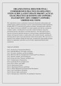 ORGANIZATIONAL BEHAVIOR FINAL &vert; COMPREHENSIVE PRACTICE EXAMINATION &vert; STUDY GUIDE &vert; LATEST UPDATE 2026&sol;2027 &vert; ACTUAL EXAM &vert; PRACTICE QUESTIONS AND ANSWERS &vert; EXAM REVIEW &vert; 100&percnt; CORRECT ANSWERS &vert; VERIFIED SOLUTIONS&NewLine;&NewLine;