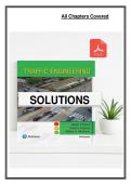 Solution Manual for Traffic Engineering&comma; 5th Edition by Roess&comma; Prassas & McShane &vert; Complete Step-by-Step Solutions for All 31 Chapters &vert; 100&percnt; Guarantee Pass INSTANT PDF DOWNLOAD