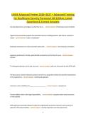 IAHSS Advanced Pretest 2026&ndash;2027 &ndash; 4th Edition Healthcare Security Personnel Practice Questions & Answers