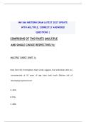 MN 566 Midterm Exam 2027 Update With Multiple Correctly Answered Questions &vert; Advanced Pharmacology