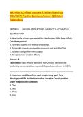 WA HOSA SLC Officer Interview & Written Exam Prep &NewLine;2026&sol;2027 &vert; Practice Questions&comma; Answers & Detailed &NewLine;Explanations