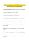 IAHSS Advanced Officer Exam 2026&ndash;2027 &ndash; Latest Practice Questions&comma; Answers & Complete Review&period;