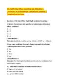 WA HOSA State Officer Candidate Test 2026&sol;2027 &vert; &NewLine;Leadership&comma; HOSA Knowledge & Situational Questions &vert; &NewLine;Complete Practice Exam