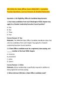 WA HOSA SLC State Officer Exam 2026&sol;2027 &vert; Complete &NewLine;Practice Questions&comma; Correct Answers & Detailed Rationales 