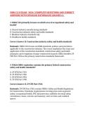 OSHA 510 EXAM - 2026 &vert; COMPLETE QUESTIONS AND CORRECT ANSWERS WITH DETAILED RATIONALES&vert; GRADED A&plus; 