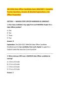 WA HOSA State Officer Candidate Exam 2026&sol;2027 &vert; Complete &NewLine;Practice Questions&comma; Answers & Detailed Explanations &vert; SLC &NewLine;Officer Preparation 