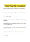 IAHSS Advanced Exam 2026&ndash;2027 &ndash; Practice Test&comma; Questions&comma; Correct Answers & Complete Review