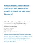 Minnesota Residential Roofer Examination &NewLine;Questions and Correct Answers &lpar;Verified &NewLine;Answers&rpar; Plus Rationale 2027 Q&A&vert; Instant &NewLine;Download Pdf