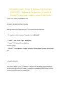 WGU C458 Health&comma; Fitness & Wellness Practice Exam 2026&sol;2027 &vert; 100 Exam-Style Questions&comma; Answers & Detailed Rationales &vert; Complete Smart Study Guide