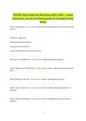 PMHNP Exam Reported Questions 2026&ndash;2027 &ndash; Latest Questions&comma; Correct Verified Answers & Complete Study Guide