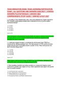 TEXAS IRRIGATION EXAM&vert; TEXAS LICENSING&sol;CERTIFICATION &NewLine;EXAM &vert; ALL QUESTIONS AND ANSWERS 2026&sol;2027 &vert; VERIFIED &NewLine;ANSWERS PLUS RATIONALES &vert; GRADED Q&A &NewLine;COMPREHENSIVE STUDY GUIDE &vert; VERIFIED LATEST 2027