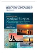 Test Bank For LeMone and Burke's Medical-Surgical Nursing&colon; Clinical Reasoning in Patient Care 7th Edition By Paula Gubrud&comma; Margaret Carno &comma; Gerene Bauldoff RN PhD FAAN 9780134868189 All Chapters &period;&NewLine;