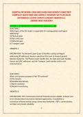 COMPTIA NETWORK&plus; &lpar;N10-009&rpar; EXAM 2026 NEWEST EXAM PREP &NewLine;COMPLETE QUESTIONS AND CORRECT ANSWERS WITH DETAILED &NewLine;RATIONALES &vert;LATEST UPDATE ALREADY GRADED A&plus;&vert; &vert;BRAND NEW VERSION&excl;&excl;