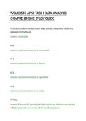 WGU D547 APN1 TASK 1 DATA ANALYSIS&NewLine;COMPREHENSIVE STUDY GUIDE&NewLine;