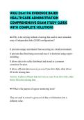 WGU D547 PA EVIDENCE BASED&NewLine;HEALTHCARE ADMINISTRATION&NewLine;COMPREHENSIVE EXAM STUDY GUIDE&NewLine;WITH COMPLETE SOLUTIONS&NewLine;