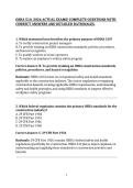OSHA 510&comma; 2026 Actual Exam&vert; Complete Questions with Correct Answers and Detailed Rationales&period;