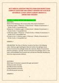 NCCT MEDICAL ASSISTANT PRACTICE EXAM 2026 NEWEST EXAM &NewLine;COMPLETE QUESTIONS AND CORRECT ANSWERS WITH DETAILED &NewLine;RATIONALES &vert;LATEST UPDATE ALREADY GRADED A&plus;&vert; &vert;BRAND NEW VERSION&excl;&excl;