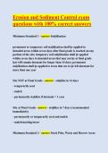 Erosion and Sediment Control Examination &vert; Questions and Study Guide