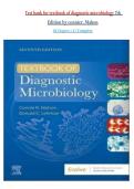 TEST BANK For Textbook Of Diagnostic Microbiology&comma; 7th Edition By Connie R&period; Mahon&comma; Verified Chapters 1 - 41&comma; Complete Newest Version&comma; A&plus; Graded 2026