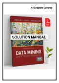 Solution Manual for Data Mining&colon; Concepts and Techniques &lpar;4th Edition&rpar; by Jiawei Han&comma; Micheline Kamber&comma; and Jian Pei