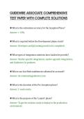 GUIDEWIRE ASSOCIATE COMPREHENSIVE&NewLine;TEST PAPER WITH COMPLETE SOLUTIONS