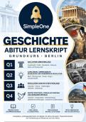 Geschichte Abitur Lernskript GK Berlin &vert; Antikes Griechenland&comma; Aufkl&auml;rung&comma; Amerikanische - und Franz&ouml;siche Revolution&comma; Revolutionen 1848&sol;49&comma; Erster Weltkrieg und Weimarer Republik