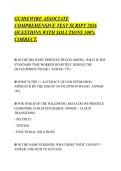 GUIDEWIRE ASSOCIATE&NewLine;COMPREHENSIVE TEST SCRIPT 2026&NewLine;QUESTIONS WITH SOLUTIONS 100&percnt;&NewLine;CORRECT&period;&NewLine;