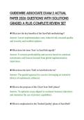 GUIDEWIRE ASSOCIATE EXAM 2 ACTUAL&NewLine;PAPER 2026 QUESTIONS WITH SOLUTIONS&NewLine;GRADED A PLUS COMPLETE REVIEW SET