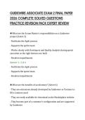 GUIDEWIRE ASSOCIATE EXAM 2 FINAL PAPER&NewLine;2026 COMPLETE SOLVED QUESTIONS&NewLine;PRACTICE REVISION PACK EXPERT REVIEW&NewLine;