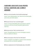 GUIDEWIRE ASSOCIATE EXAM UPDATED&NewLine;ACTUAL QUESTIONS AND CORRECT&NewLine;ANSWERS