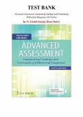 Advanced Assessment&colon; Interpreting Findings and Formulating Differential Diagnoses&comma; 6th Edition &mdash; by Mary Jo Goolsby&comma; Laurie Grubbs &vert; Complete Test Bank &lpar;Ch&period; 1-22&rpar;