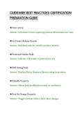 GUIDEWIRE BEST PRACTICES CERTIFICATION&NewLine;PREPARATION GUIDE