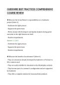 GUIDEWIRE BEST PRACTICES COMPREHENSIVE&NewLine;COURSE REVIEW&NewLine;