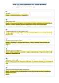 NUR 327 Actual Questions and Correct Answers