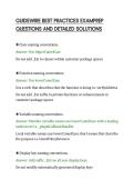 GUIDEWIRE BEST PRACTICES EXAMPREP&NewLine;QUESTIONS AND DETAILED SOLUTIONS&NewLine;