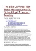 2026&sol;2027 The Elite Universal Test Bank&colon; Massachusetts 7D School Pupil Transport Mastery &lpar;Scenarios &plus; Mentor Analysis&rpar;