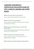 GUIDEWIRE FUNDAMENTALS&NewLine;CERTIFICATION EVALUATION EXAMS SET&NewLine;WITH COMPLETE ANSWERS AND EXPERT&NewLine;REVIEW